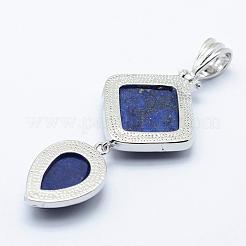 Natürliche Lapislazuli große Anhänger&nbsp;G-L468-08