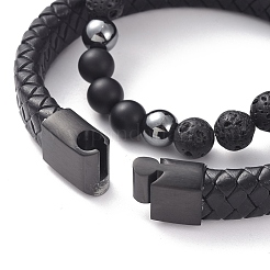 Unisex stapelbare Armbandsets&nbsp;BJEW-JB04896-01