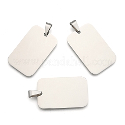 Pendentifs rectangulaires résistants au ternissement&nbsp;LS-STAS-H061-04