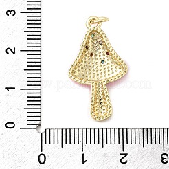 Ottone micro spianare pendenti zirconi&nbsp;KK-A278-03G-02
