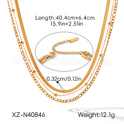 Colliers à chaîne simple en acier inoxydable 304 pour femmes&nbsp;WG5FF3F-01