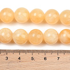 Rangs de perles dégradées en jade jaune naturel&nbsp;GG-CBA2AE1-A02