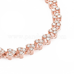 Bracciale tennis con strass di cristallo&nbsp;BJEW-N015-014RG