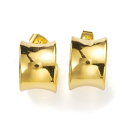 Boucles d'oreilles rondes en acier inoxydable 304 avec placage ionique (IP)&nbsp;EJEW-K244-08G