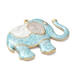 Pendentifs de grande taille en acier inoxydable 304 avec émail et strass en cristal&nbsp;SA-CBAF3AB-02G-01