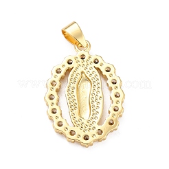 Pendentifs en laiton zircon cubique transparent&nbsp;ZIRC-A021-33G