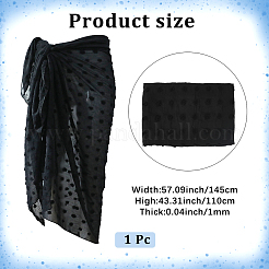 Rechteckiges Strand-Wickelkleid aus Polyester&nbsp;AJEW-WH20006-182B