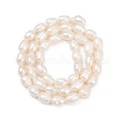 Fili di perle di perle d'acqua dolce coltivate naturali&nbsp;PEAR-P064-20H-03A