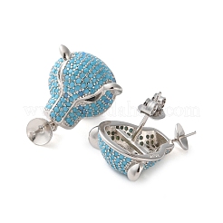 Ohrstecker aus Sterlingsilber mit 925 Zirkonia für Damen&nbsp;STER-M092-09P-01