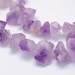 Natürlichen Amethyst Perlen Stränge&nbsp;G-G697-D06