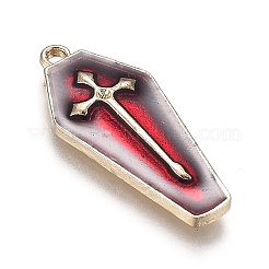 Pendentifs en émail en alliage thème halloween&nbsp;ENAM-J649-14LG-02