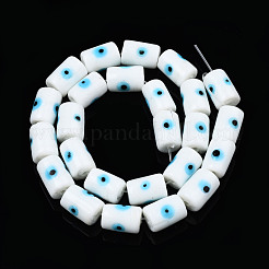 Fatti a mano a lume perle di malocchio&nbsp;LAMP-N029-013I
