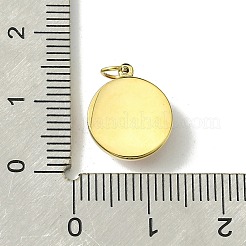 Placage ionique (IP) véritable acier inoxydable 304 plaqué or 14 carat avec pendentif en verre&nbsp;FIND-Z028-32G