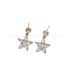 Boucles d'oreilles pendantes en alliage et strass pour femmes&nbsp;WG01128-02