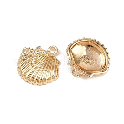 Pendenti in zirconi cubici trasparenti in micro pavè di ottone&nbsp;KK-C115-26G