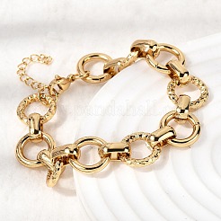 Gliederkettenarmbänder aus 304 Edelstahl für Damen&nbsp;BJEW-P388-02B-G