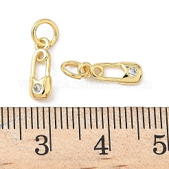 Pendentifs en laiton zircon cubique pavé&nbsp;KK-Z120-46G