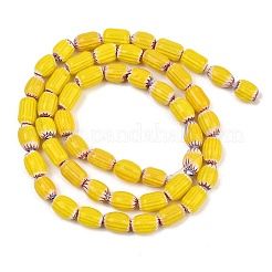 Handgefertigte Stränge ovaler Millefiori-Glasperlen&nbsp;LK-Z001-02A-03