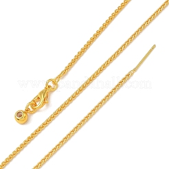Collares deslizantes ajustables con cadena de trigo de latón para mujer&nbsp;KK-CBA4FD4-02G