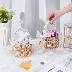 6 Stück Blumenkorb aus Kunststoff mit Henkel&nbsp;DIY-WA0001-21