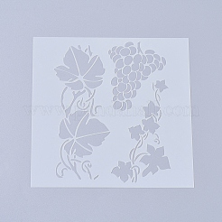 Modèles de pochoirs de peinture de dessin réutilisables en plastique&nbsp;X-DIY-L026-106I