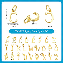 26 Stück 26 Stile Messing Charms&nbsp;KK-PH0011-57