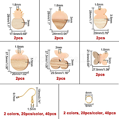 Kits de fabrication de boucles d'oreilles bricolage&nbsp;RESI-OC0001-10
