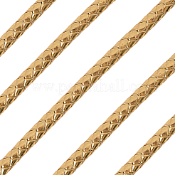 Cordino per gioielli in pelle PU intrecciata rotonda da 5 m&nbsp;OCOR-GF0004-96B-03