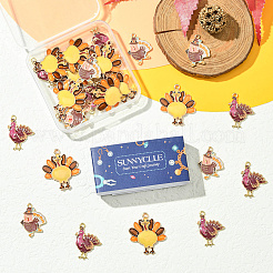 30 pendentif en alliage émaillé sur le thème de Thanksgiving&nbsp;ENAM-SC0006-84