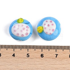Brins de perles bosselées en verre soufflé faites à la main&nbsp;LAMP-Q002-02F