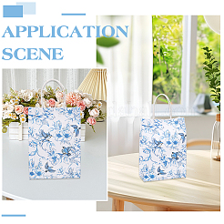 32 Stück Papiertüten mit Blumen- und Vogelaufdruck und Griffen&nbsp;ABAG-GO0001-25