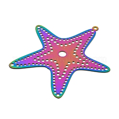 Pendentifs en métal gravé avec placage ionique (IP) 201 en acier inoxydable&nbsp;STAS-G328-02A-RC
