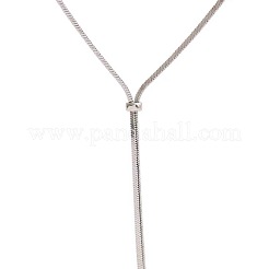 316 chirurgischer Edelstahl Schlangenkette Schieber Lasso Halsketten für Damen&nbsp;FS-WG6B247-01