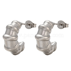 Orecchini a bottone in acciaio inossidabile 304&nbsp;EJEW-S272-02P