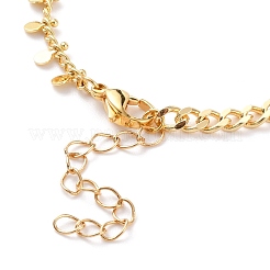 Pulseras de eslabones de perlas keshi de perlas barrocas naturales&nbsp;BJEW-JB05803-01