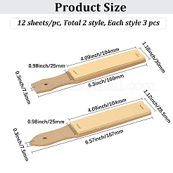 6 lima de papel de lija de 2 estilos con lápiz de madera y tablero de papel de lija&nbsp;TOOL-GF0003-58