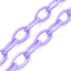 Colliers de chaîne de câble en plastique ABS personnalisés&nbsp;NJEW-JN03310-03