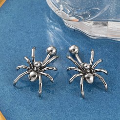 Bauchnabelringe aus chirurgischem Edelstahl „Spinne“&nbsp;EJEW-G416-09AS