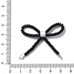 Maillons de composants de lustre en alliage et perles de rocaille en verre&nbsp;PALLOY-D359-03D