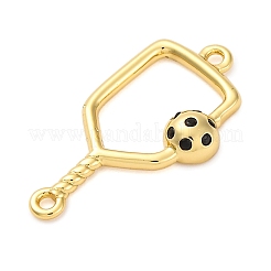 Ciondoli connettori in ottone e smalto nero&nbsp;LS-KK-NH0005-02G