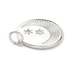 Pendentifs en laiton zircon cubique transparent&nbsp;ZIRC-L091-104P