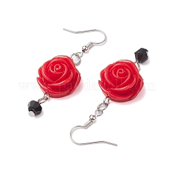 Pendientes colgantes de resina&nbsp;EJEW-JE06013