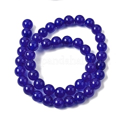 Chapelets de perles de jade blanche naturelle&nbsp;G-H348-8mm-07