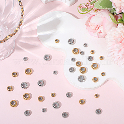 36 pièce 6 styles de perles en acier inoxydable 304&nbsp;STAS-BBC0008-49