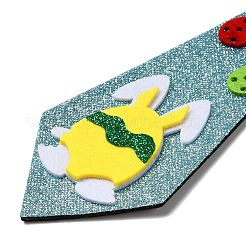Cravate en feutre à paillettes sur le thème de Pâques&nbsp;AJEW-C030-01D