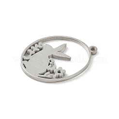 Ciondoli in acciaio inox 304&nbsp;STAS-Q354-02B-P