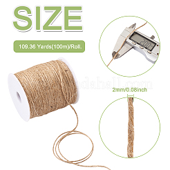 2 rouleau de cordon de jute de couleur terre bicolore&nbsp;OCOR-CD0001-05