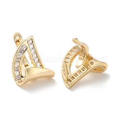 Pendientes de aro triangulares de latón&nbsp;EJEW-C121-13G