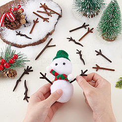 240 pièce de 6 styles de mains de bonhomme de neige en résine&nbsp;DIY-GA0008-15