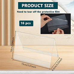 Présentoir pour plaque signalétique en plastique&nbsp;AJEW-WH0348-865B